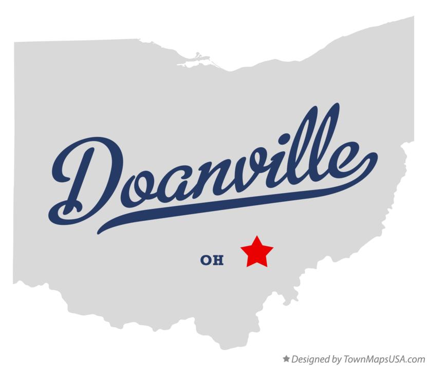 Map of Doanville Ohio OH
