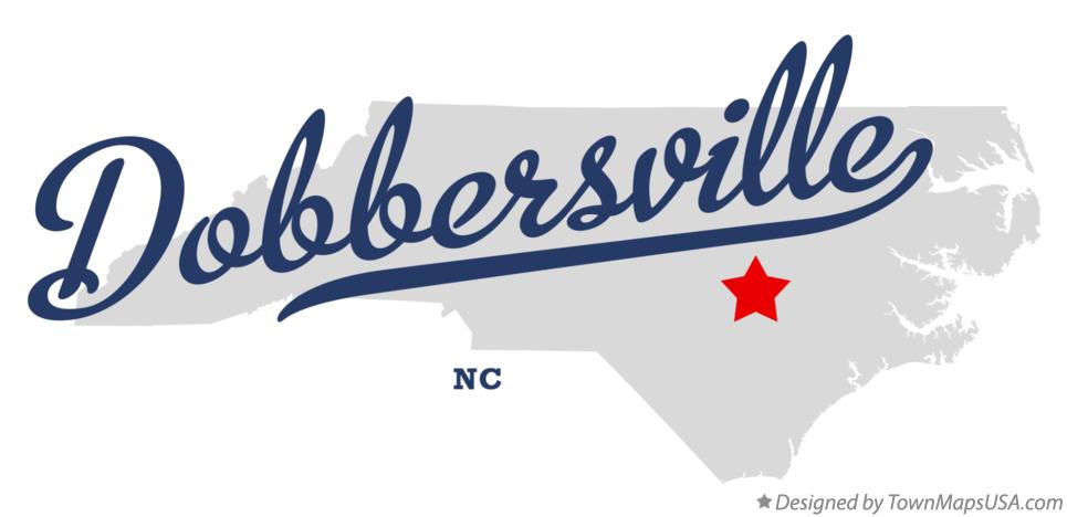 Map of Dobbersville North Carolina NC