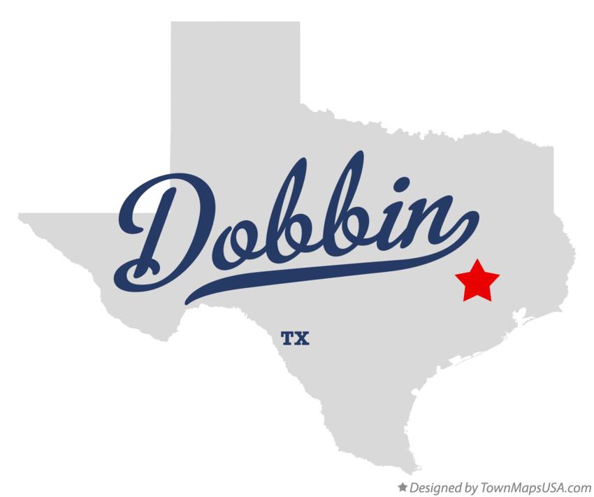 Map of Dobbin Texas TX