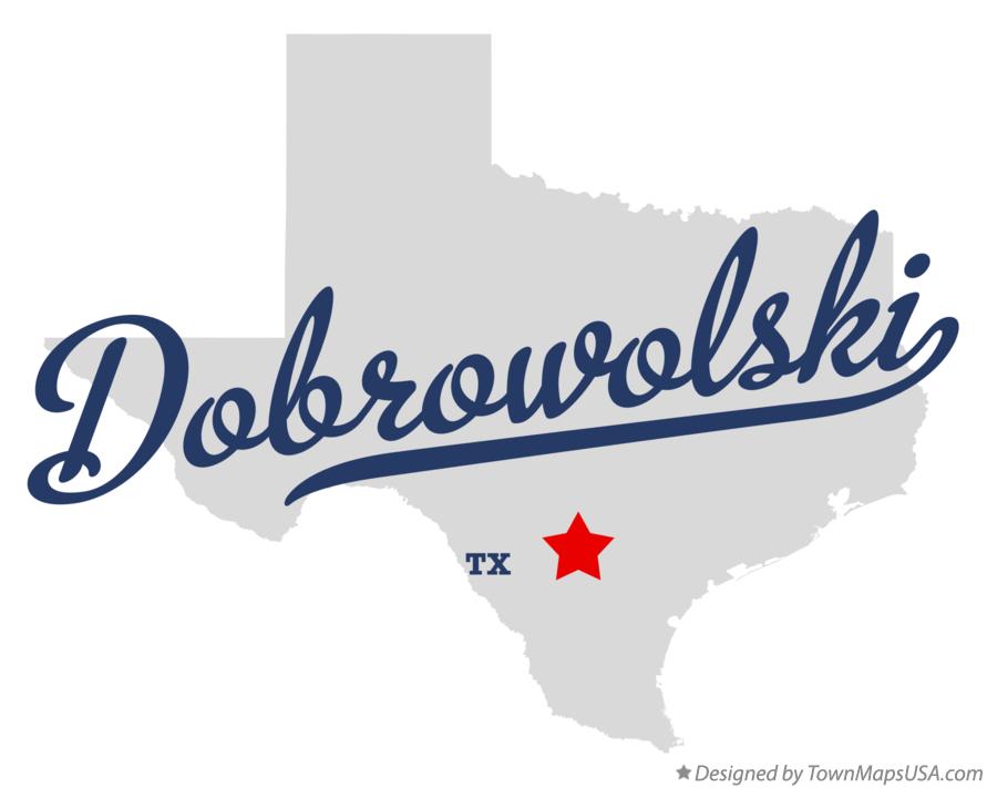 Map of Dobrowolski Texas TX