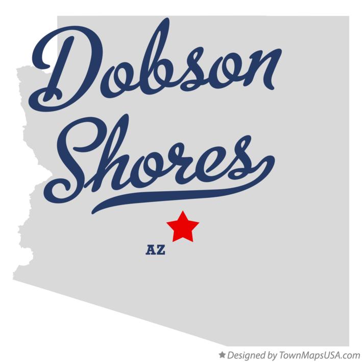 Map of Dobson Shores Arizona AZ