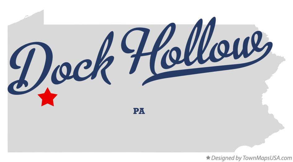 Map of Dock Hollow Pennsylvania PA
