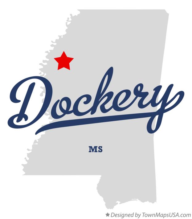 Map of Dockery Mississippi MS