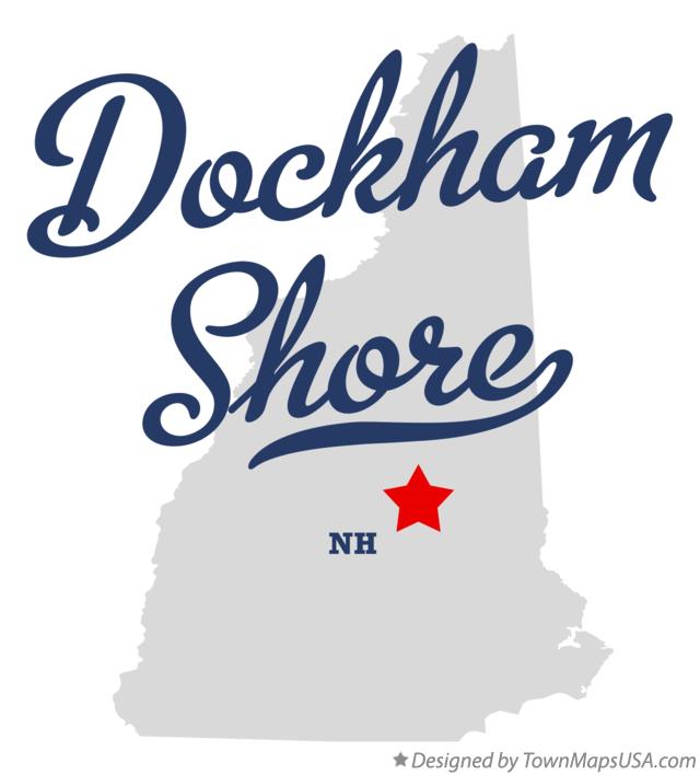 Map of Dockham Shore New Hampshire NH