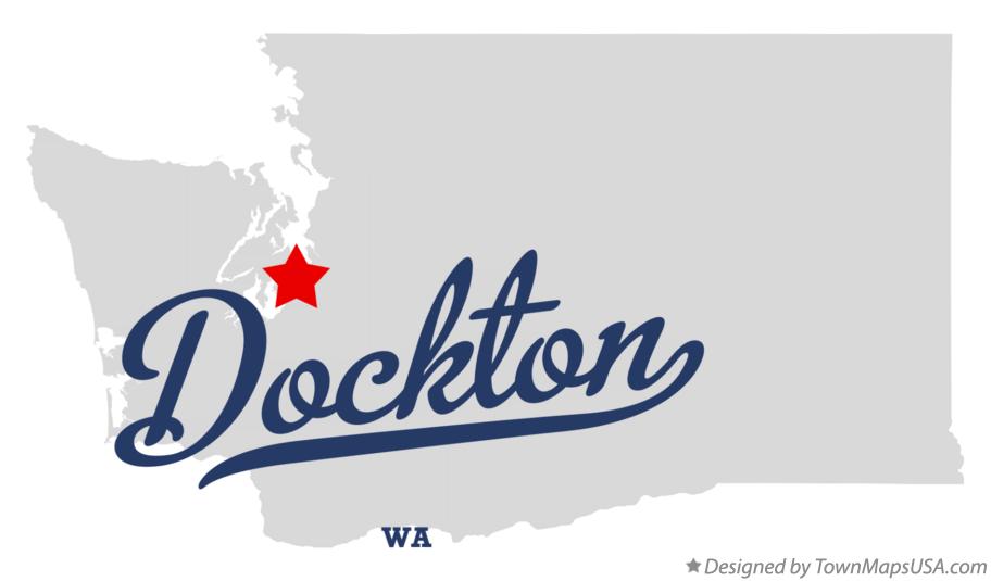 Map of Dockton Washington WA