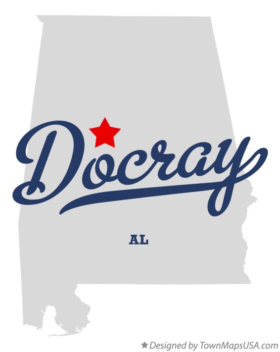 Map of Docray Alabama AL