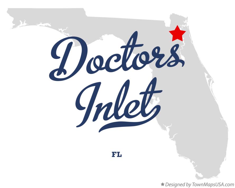 Map of Doctors Inlet Florida FL