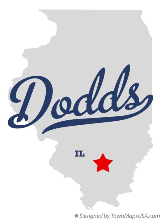 Map of Dodds Illinois IL