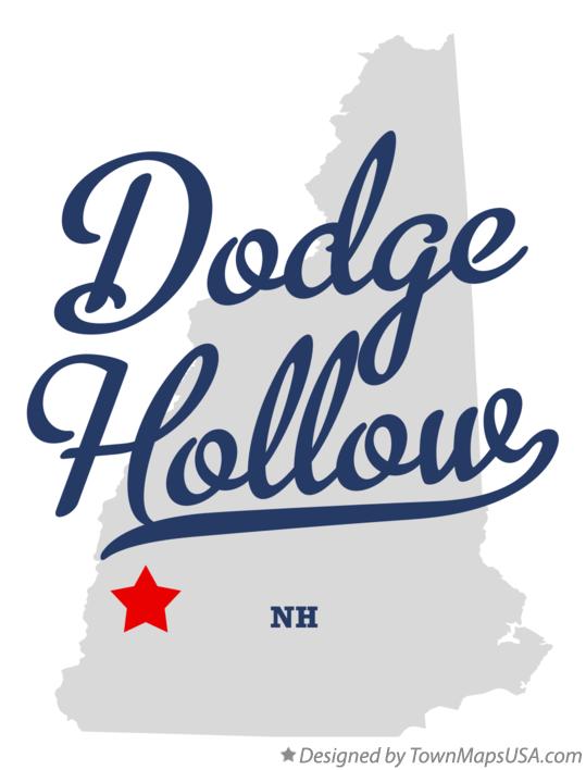 Map of Dodge Hollow New Hampshire NH