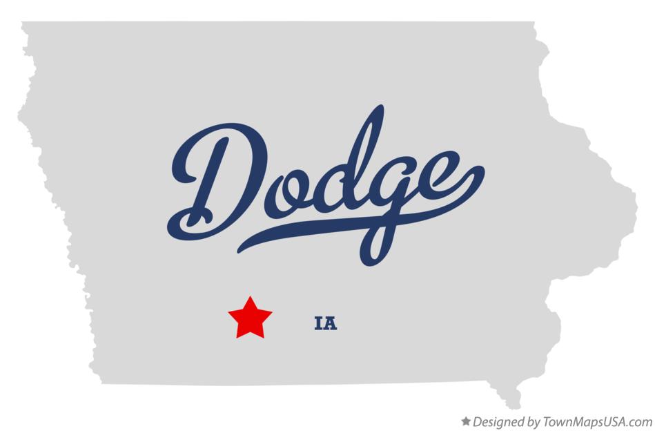 Map of Dodge Iowa IA