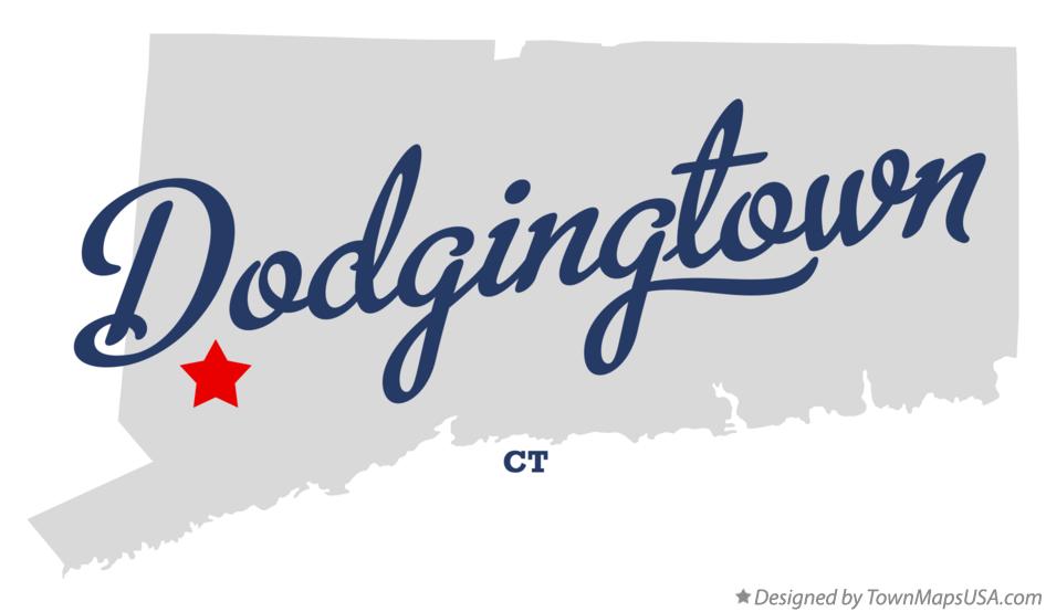 Map of Dodgingtown Connecticut CT