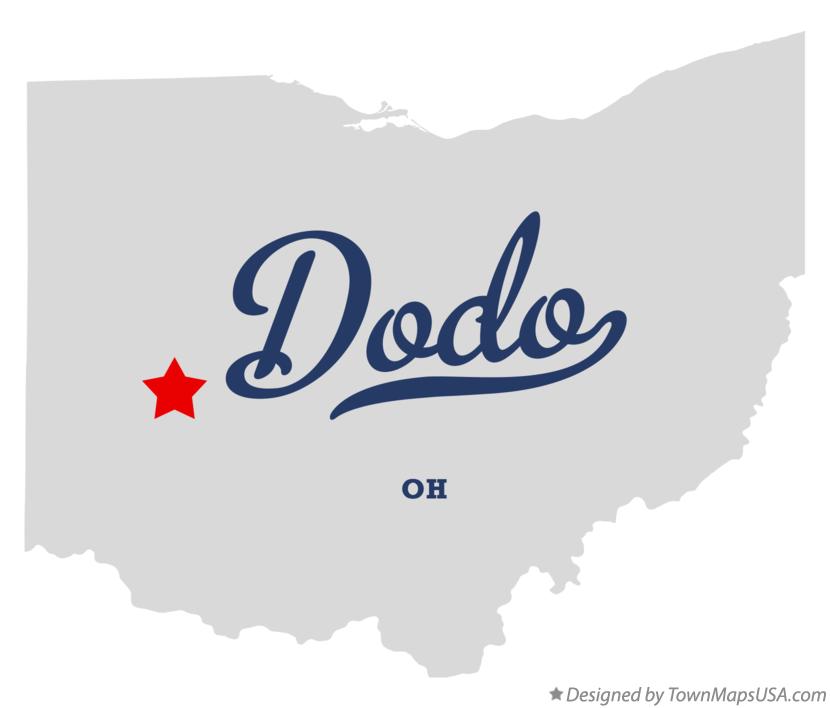 Map of Dodo Ohio OH