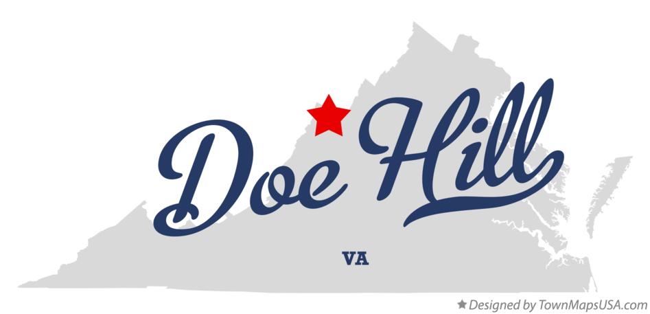 Map of Doe Hill Virginia VA