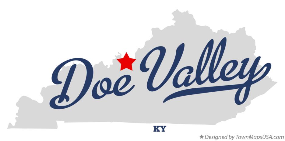 Map of Doe Valley Kentucky KY