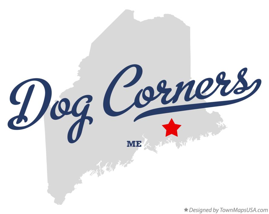 Map of Dog Corners Maine ME