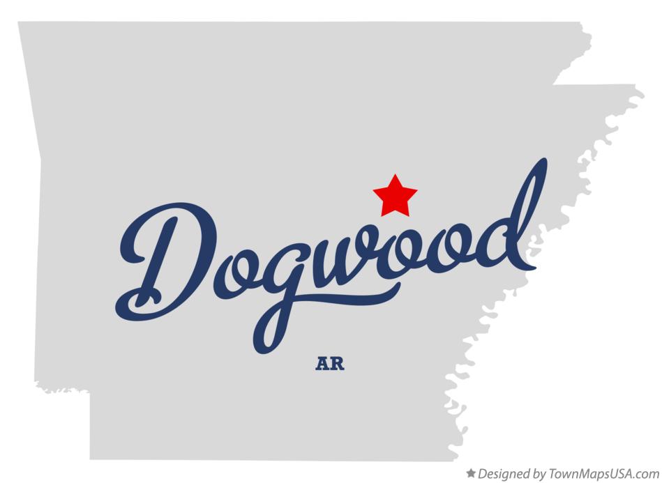 Map of Dogwood Arkansas AR