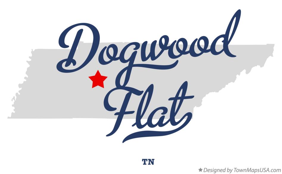 Map of Dogwood Flat Tennessee TN