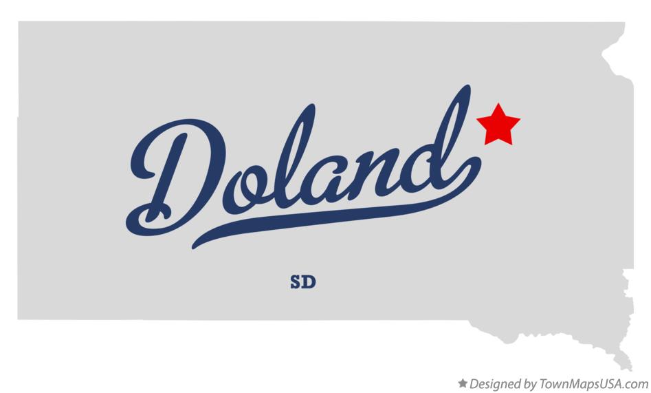 Map of Doland South Dakota SD