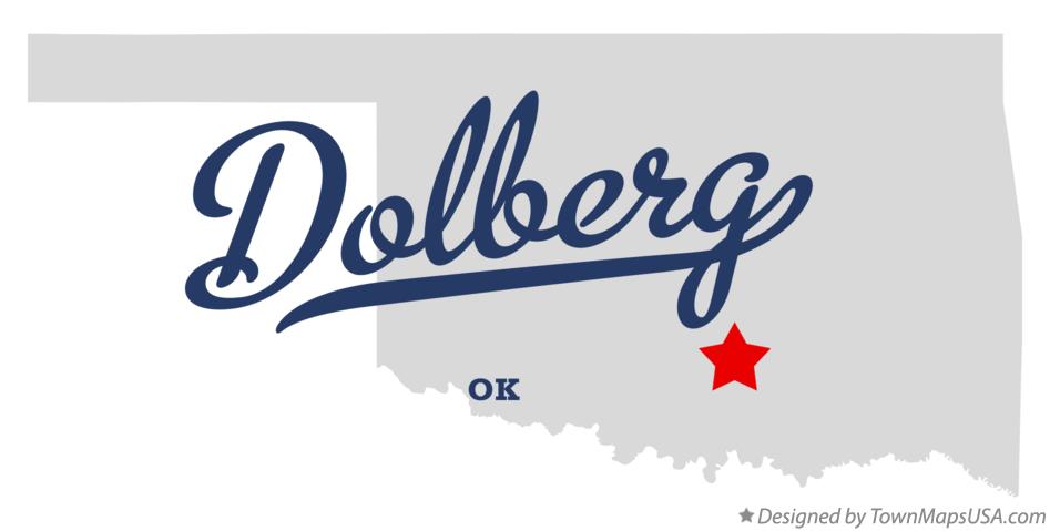 Map of Dolberg Oklahoma OK