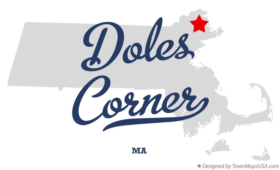 Map of Doles Corner Massachusetts MA