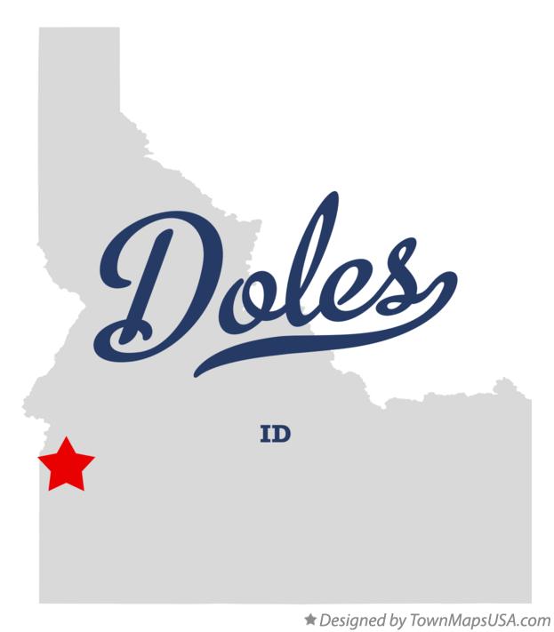 Map of Doles Idaho ID