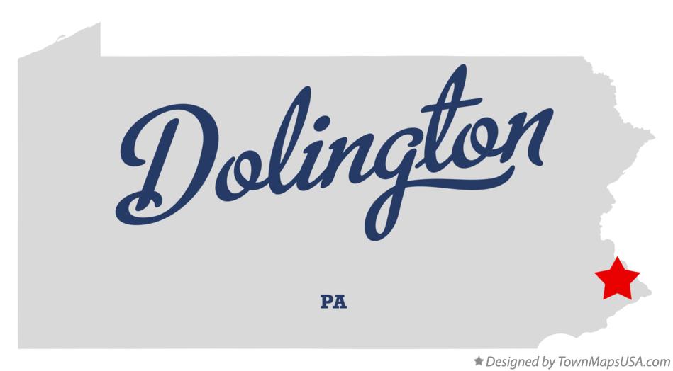 Map of Dolington Pennsylvania PA
