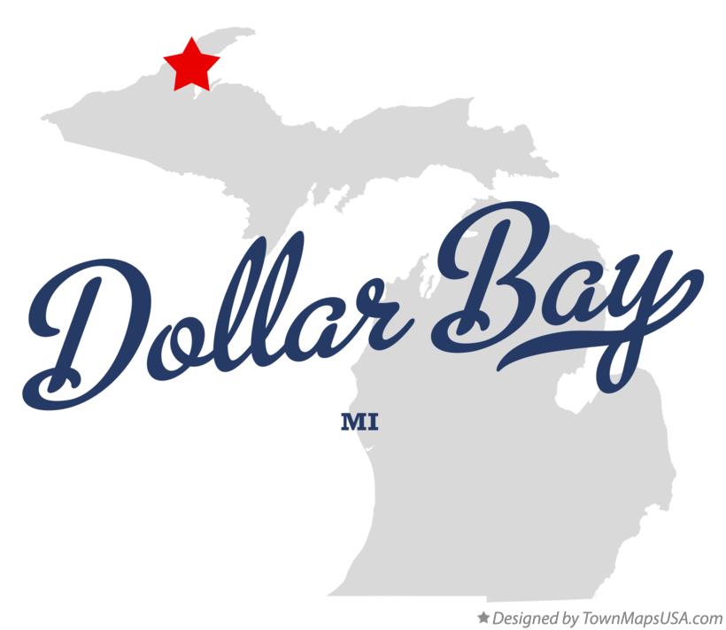 Map of Dollar Bay Michigan MI