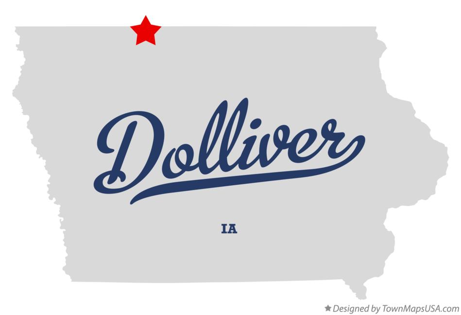 Map of Dolliver Iowa IA