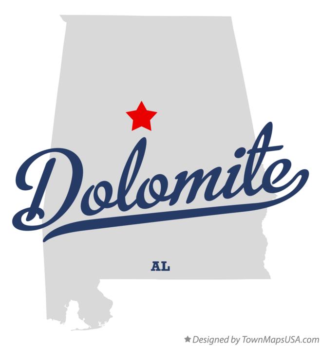 Map of Dolomite Alabama AL