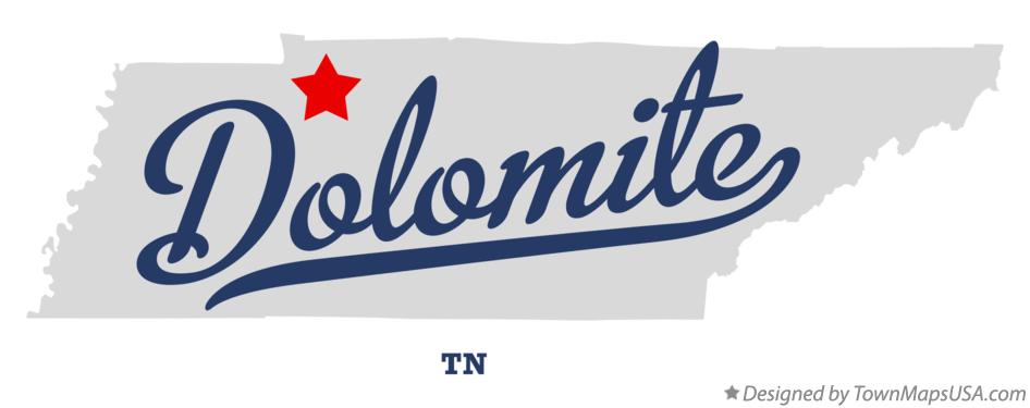 Map of Dolomite Tennessee TN