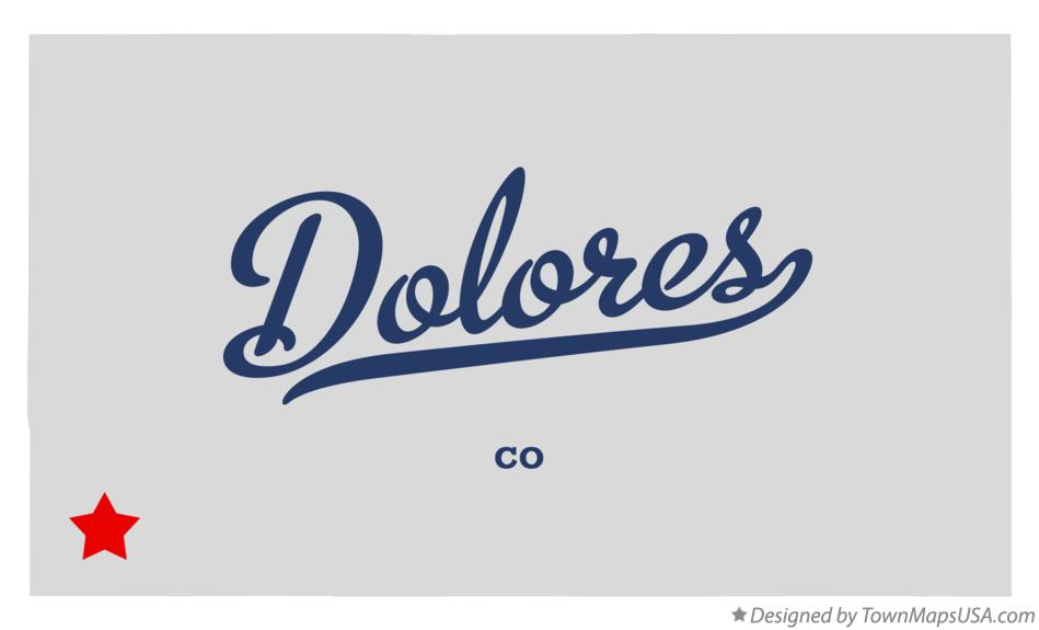 Map of Dolores Colorado CO