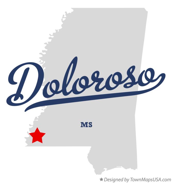 Map of Doloroso Mississippi MS