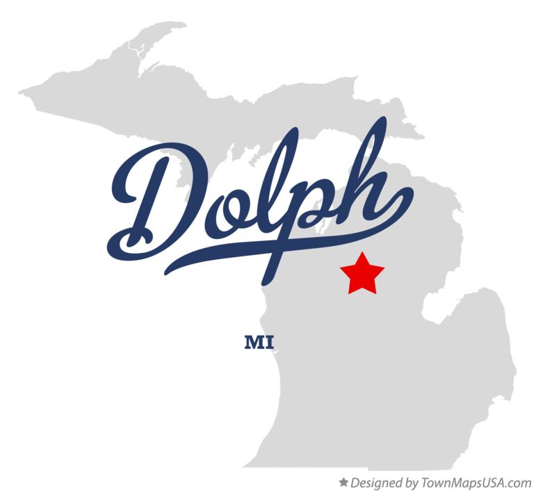 Map of Dolph Michigan MI