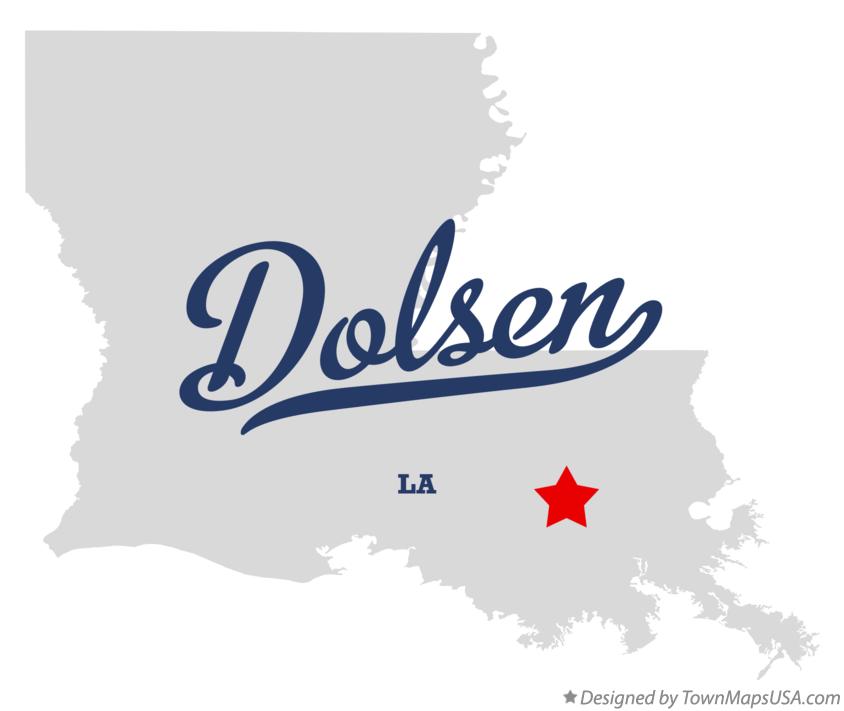 Map of Dolsen Louisiana LA