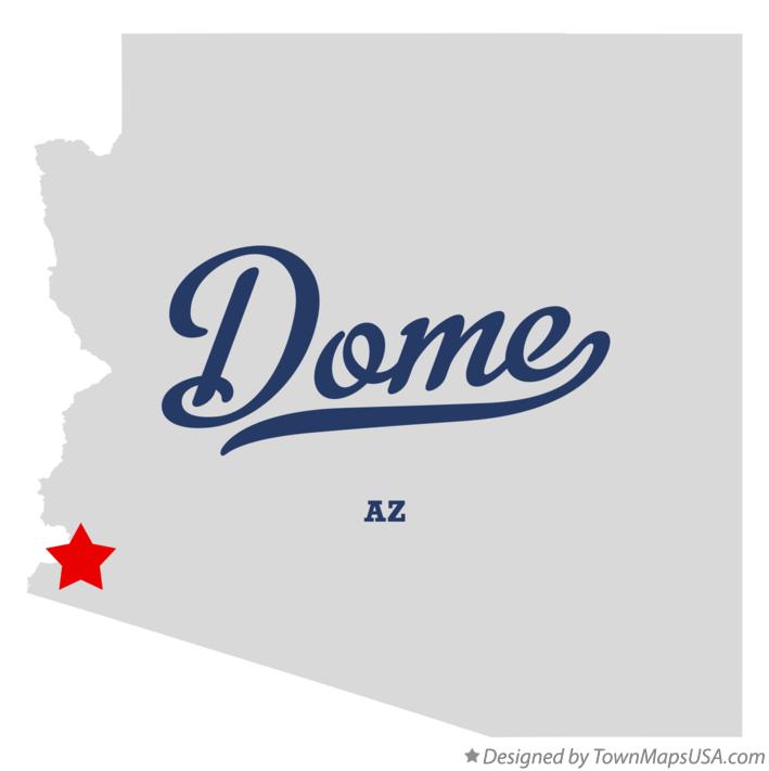Map of Dome Arizona AZ