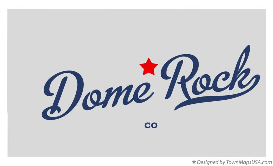 Map of Dome Rock Colorado CO