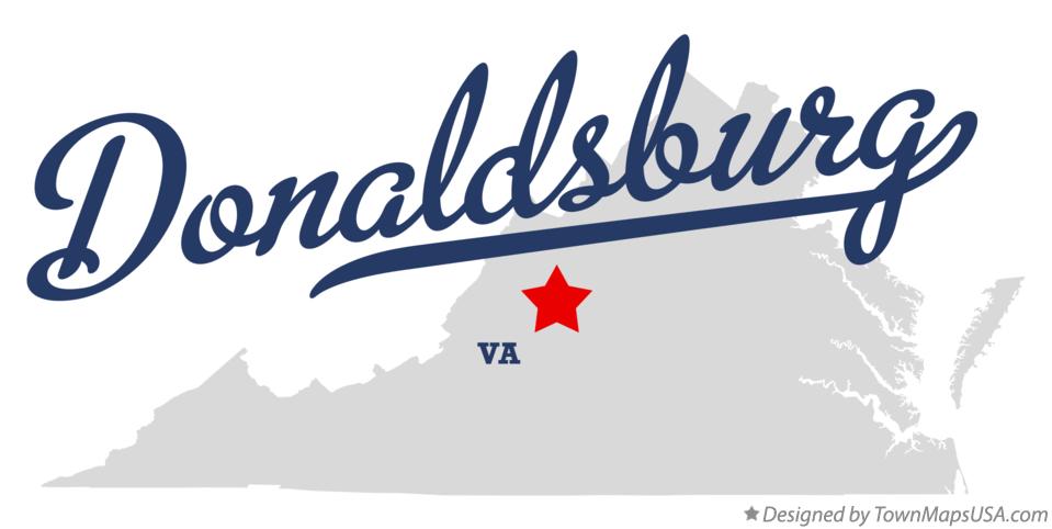 Map of Donaldsburg Virginia VA