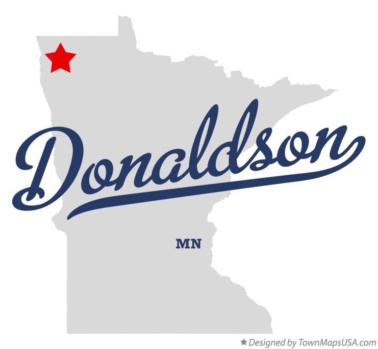 Map of Donaldson Minnesota MN