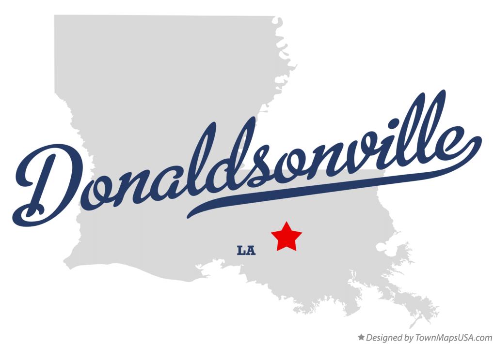 Map of Donaldsonville Louisiana LA