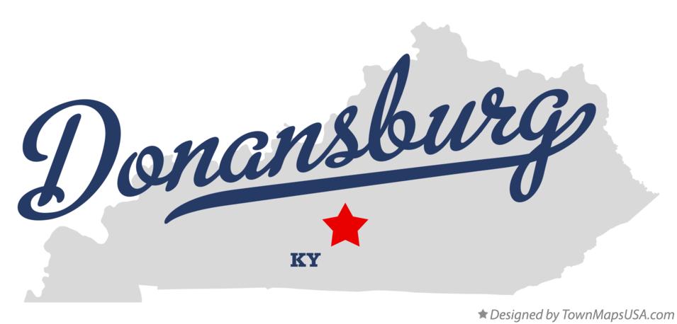 Map of Donansburg Kentucky KY