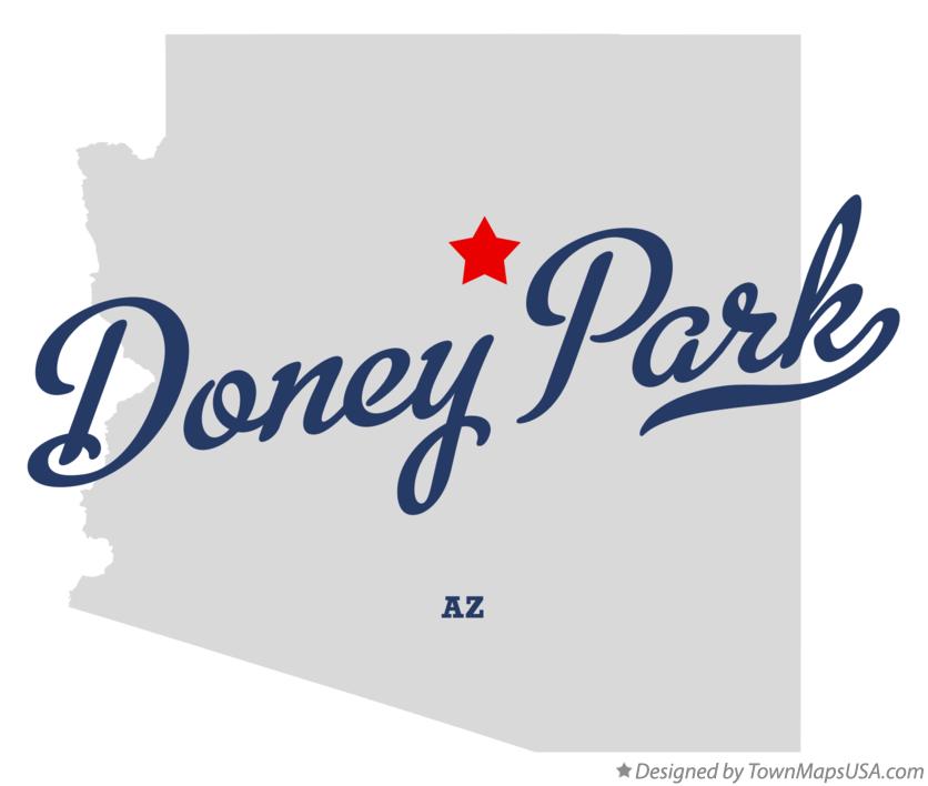 Map of Doney Park Arizona AZ