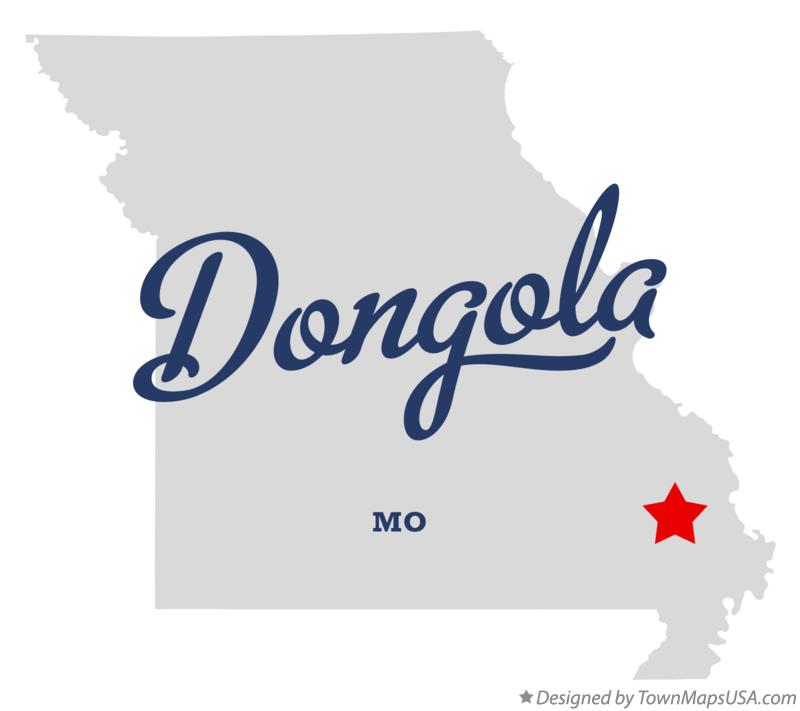 Map of Dongola Missouri MO