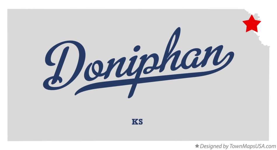 Map of Doniphan Kansas KS