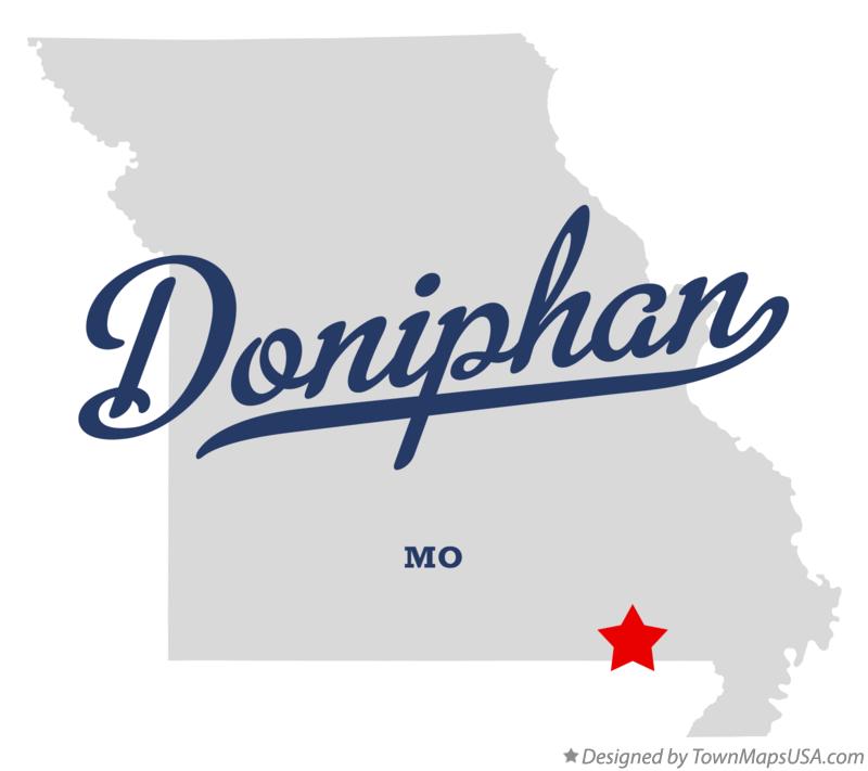 Map of Doniphan Missouri MO