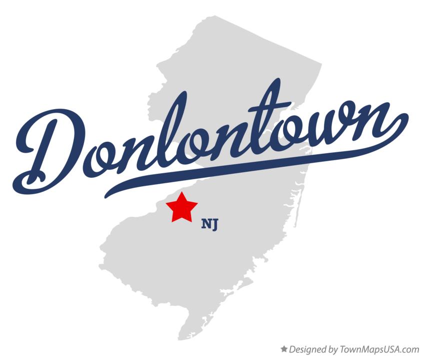 Map of Donlontown New Jersey NJ