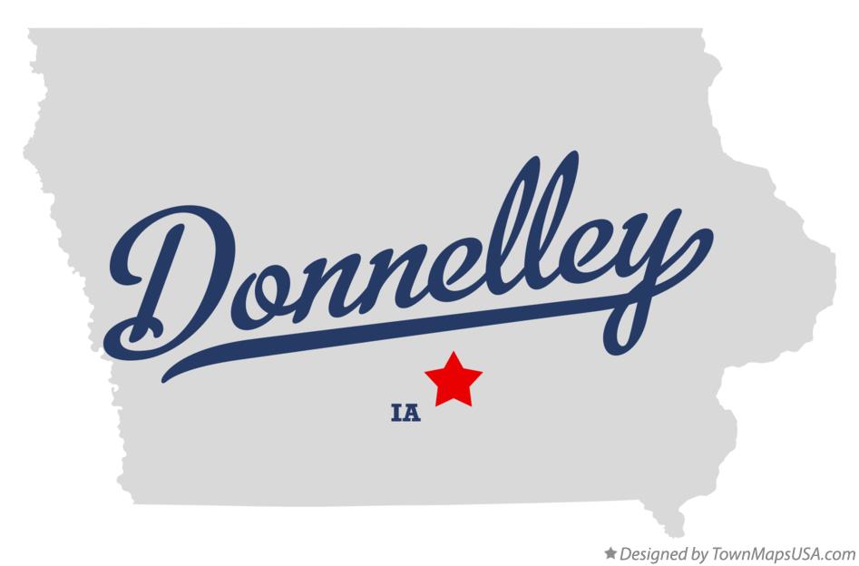 Map of Donnelley Iowa IA