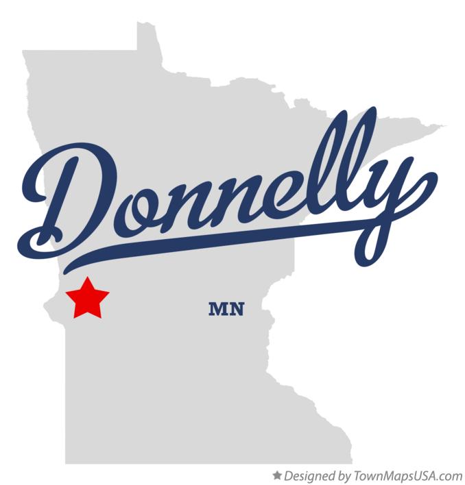 Map of Donnelly Minnesota MN