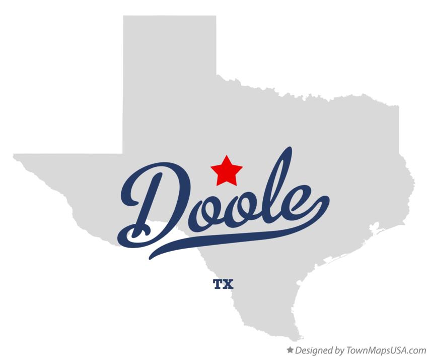 Map of Doole Texas TX