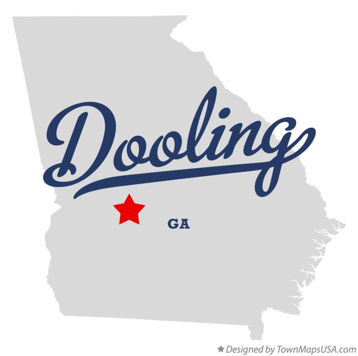 Map of Dooling Georgia GA