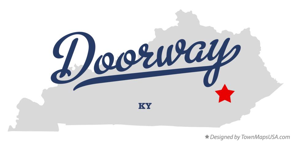 Map of Doorway Kentucky KY